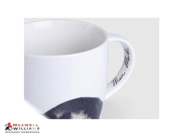 Tazza di Ceramica con Filtro e Coperchio - Bianco - 400ml Grande - Con  Manico - Lavabile in Lavastoviglie - Per Tè e Infusi