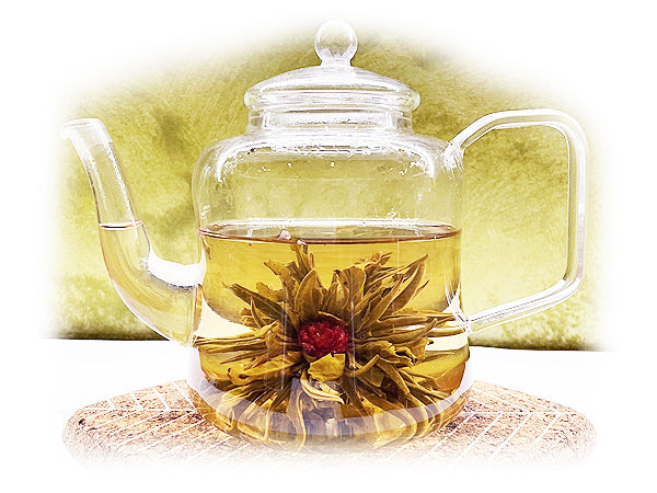 Blooming tea ai fiori di gonfrena Happy Rising