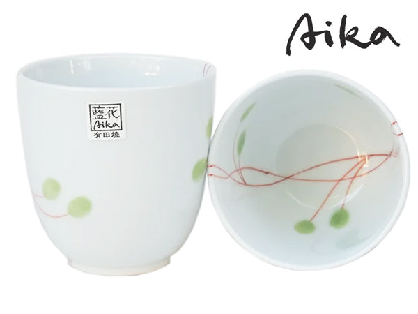 TAZZA GIAPPONESE GREEN FLOWER - AIKA