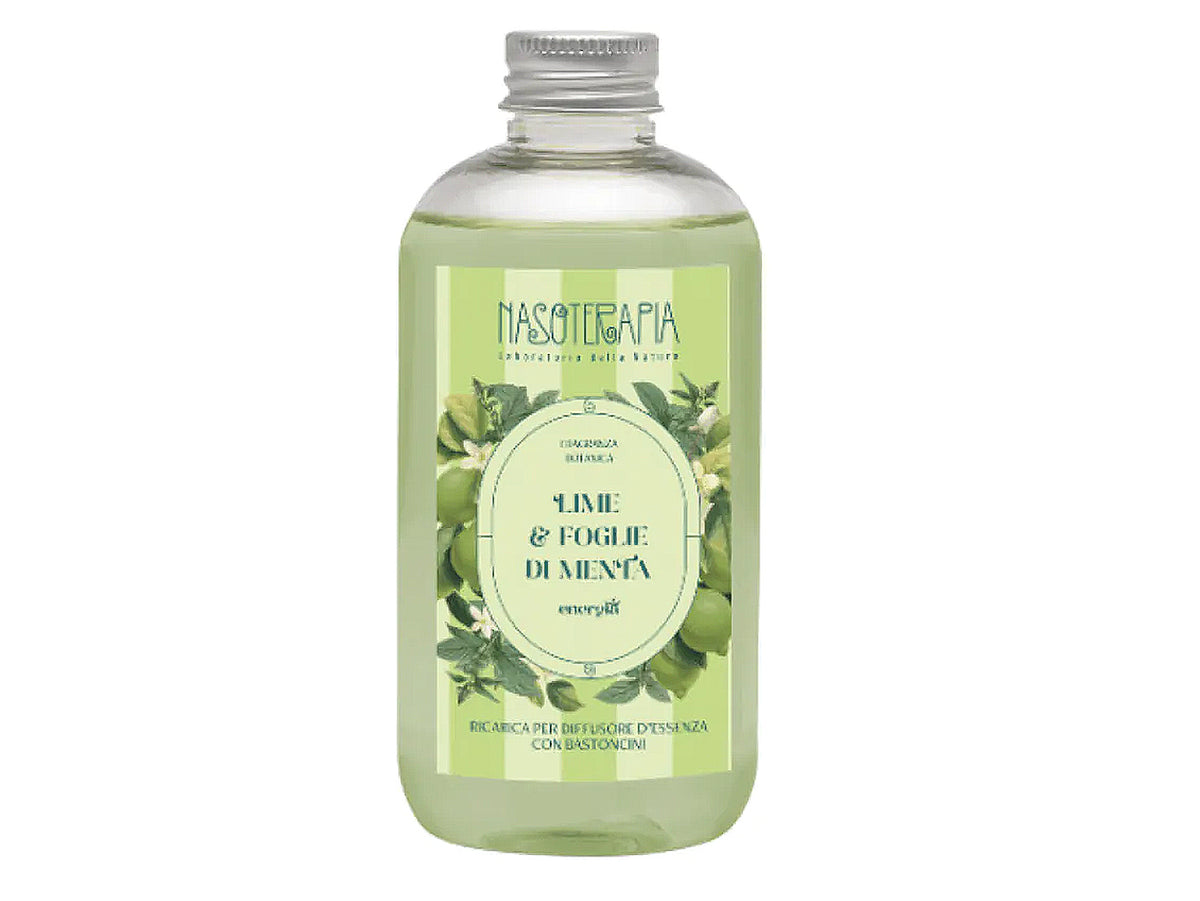 LIME & FOGLIE DI MENTA - RICARICA PER DIFFUSORI 250ML - NASOTERAPIA