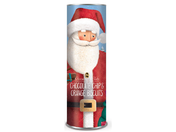 TUBO DI BISCOTTI SCOZZESI - BABBO NATALE - GRANDMA WILD'S