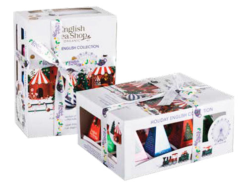 ECO BOX BIO "WHITE CHRISTMAS PYRAMIDS COLLECTION" - ENGLISH TEA SHOP